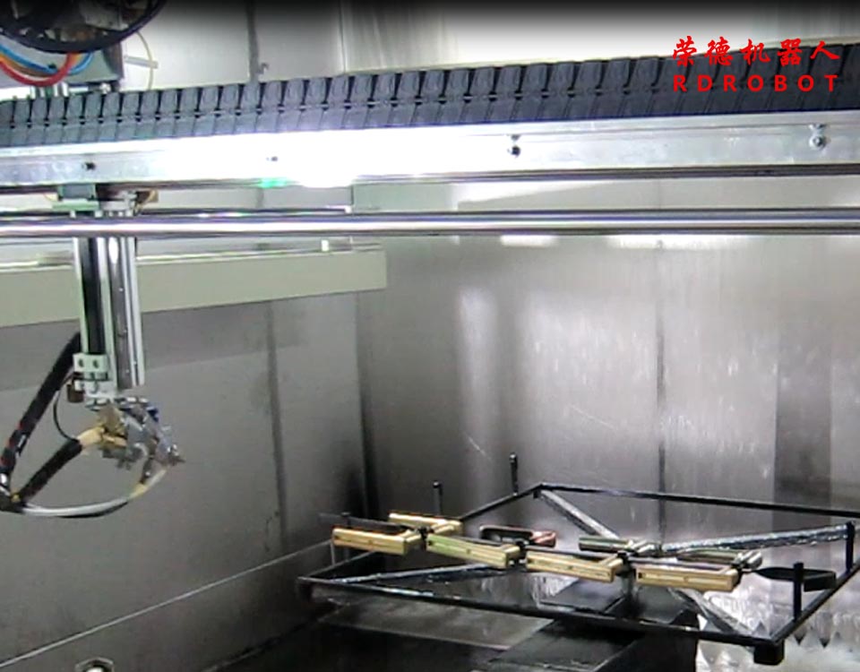 智能鎖面板噴漆機(jī)械手